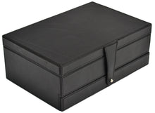 Black Buffalo Leather Jewellery Box L29cm