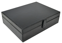 Black Buffalo Leather Jewellery Box L28cm