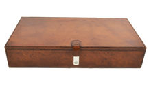 Tan Buffalo Leather Jewellery Box L36cm