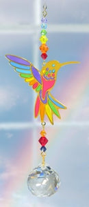 Rainbow Hummingbird Crystal Dreams