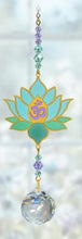 Lotus with Om Aurora Crystal Dreams