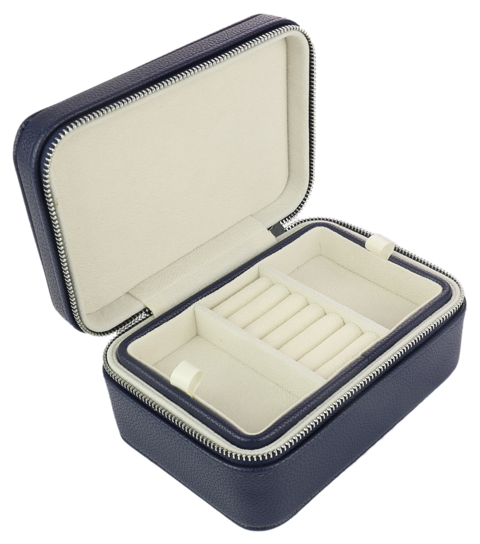 Evolve Navy Travel Jewellery Box