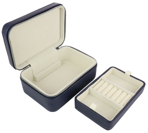 Evolve Navy Travel Jewellery Box