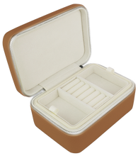 Evolve Tan Travel Jewellery Box