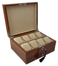 Harrowdene® Amberwood 8-Watch Box with Drawer — Premium Edition