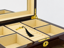 Harrowdene® Premium  Edition  European Walnut High Gloss Jewellery Box 1-Drawer 32cm