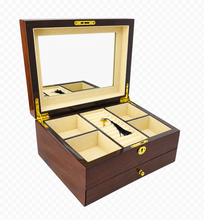 Harrowdene® Premium  Edition  European Walnut High Gloss Jewellery Box 1-Drawer 32cm