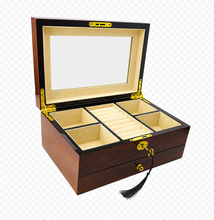 Harrowdene® Premium Edition European Walnut High Gloss Jewellery Box 1-Drawer 28cm