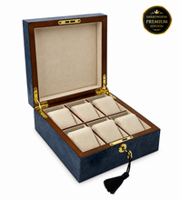 Harrowdene® Midnight Sapphire™  6-Watch Box — Premium Edition