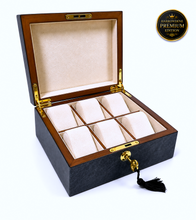 Harrowdene® Midnight Sapphire™  6-Watch Box — Premium Edition