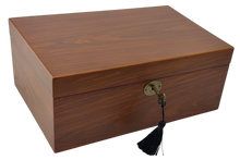 Harrowdene® European Walnut Silk Finish Jewellery Box with Liftout Tray 30cm — Premium Edition