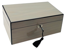 Harrowdene® Champagne Pearl Silk Finish Jewellery Box with Liftout Tray 25.5cm — Premium Edition