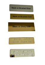 Medium Personalised Metal Plaque L8cm