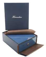 Blue Lizard Piano Finish Key Lock Jewellery and Watch Box L20cm