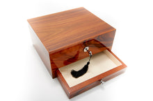Brazilian Rosewood Piano Finish Timber Jewellery & Watch Box L24.5cm