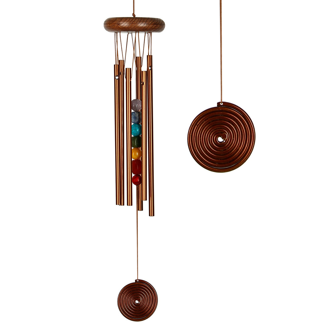 Woodstock Chakra Seven Stones Chime - Bronze