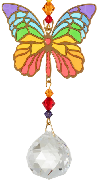 Rainbow Butterfly Crystal Dreams