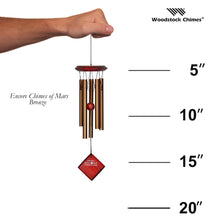 Woodstock Chimes of Mars - Bronze size guide