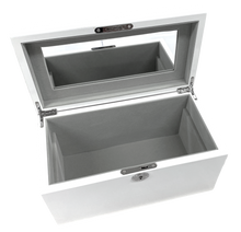 White High Gloss Wood Jewellery Box L30cm