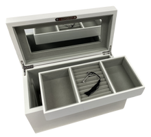 White High Gloss Wood Jewellery Box L30cm