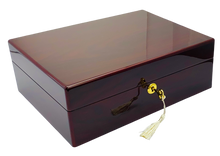 Rosewood Piano Finish Timber Jewellery Box with Liftout Tray L31cm