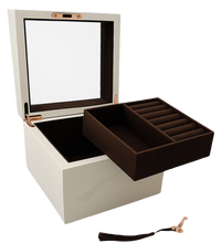 Small Cameo High Gloss Wood Jewellery Box L19cm