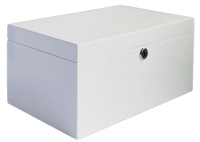 White High Gloss Wood Jewellery Box L28cm