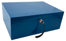 Azure High Gloss Wood Jewellery Box L35cm
