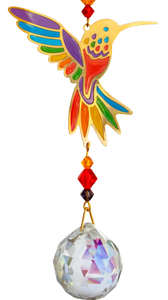 Rainbow Hummingbird Crystal Dreams