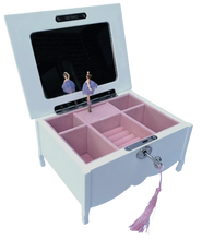 Harrowdene Ballerina White Music Box L20cm