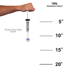 Precious Stones Chime - Crystal size guide