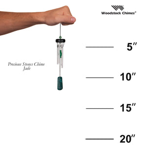 Woodstock Precious Stones Chime - Jade size guide