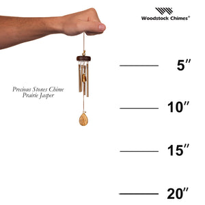 Woodstock Precious Stones Chime - Prairie Jasper size guide