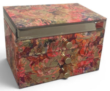 Rose Marble Glass 3-Drawer Jewellery Box L26cm