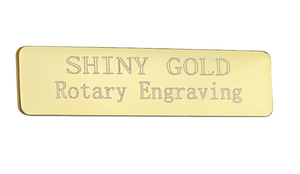 Small Self-Adhesive Personalised Metal Plaque L7cm