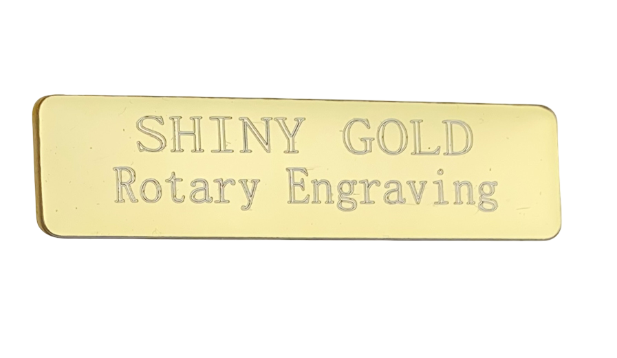 Small Self-Adhesive Personalised Metal Plaque L7cm