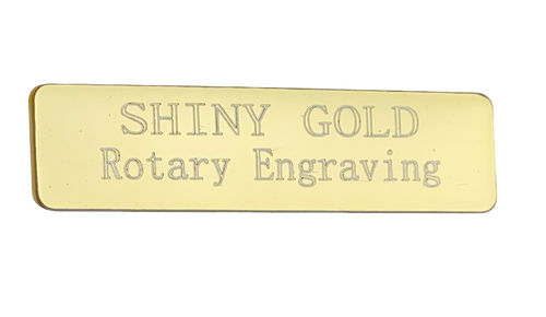 Medium Self-Adhesive Personalised Metal Plaque L8cm