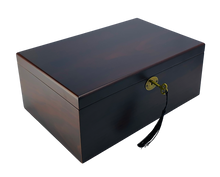 NEW European Walnut Matte Finish Wood Jewellery Box L30cm