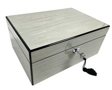 Harrowdene® Champagne Pearl Silk Finish Jewellery Box with Liftout Tray 25.5cm — Premium Edition