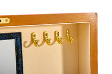 Harrowdene Very Large Magenta Piano Finish Timber Jewellery Box, Length 52cm - Close Up Inside