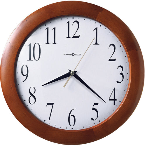 625-214_HowardMiller_CorporateWall_Cherry Wood Quartz Wall Clock