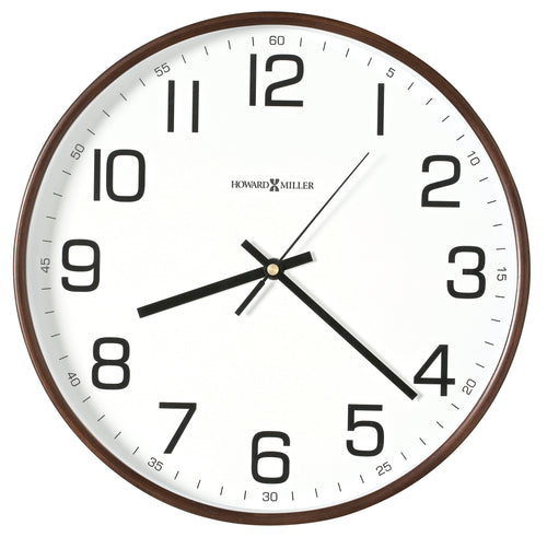 625-560_HowardMiller_Kenton Espresso Wood Frame Quartz Wall Clock