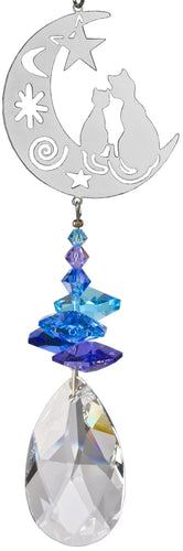 Wild Things Swarovski Crystal Fantasy Cats Blue