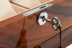 Harrowdene-Brazilian-Rosewood-Piano-Finish-Timber-Watch-Jewellery-Box-Length-24.5cm-Lock