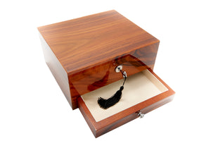 Harrowdene-Brazilian-Rosewood-Piano-Finish-Timber-Watch-Jewellery-Box-Length-24.5cm-Open-Drawer-2