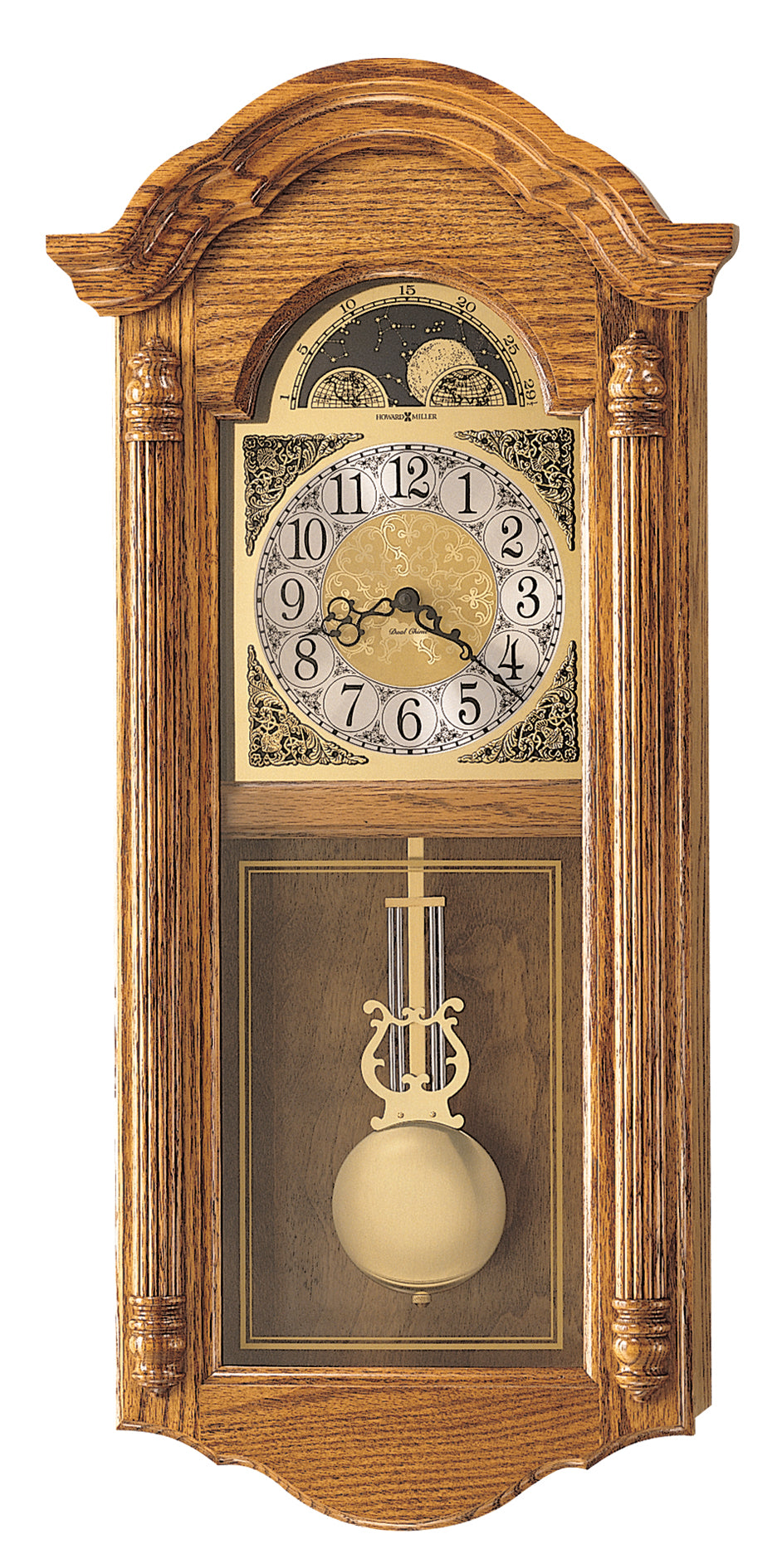 Fenton Dual Chime Quartz Wall Clock 72cm