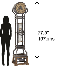 Hourglass Triple Chime Quartz Grandfather Clock