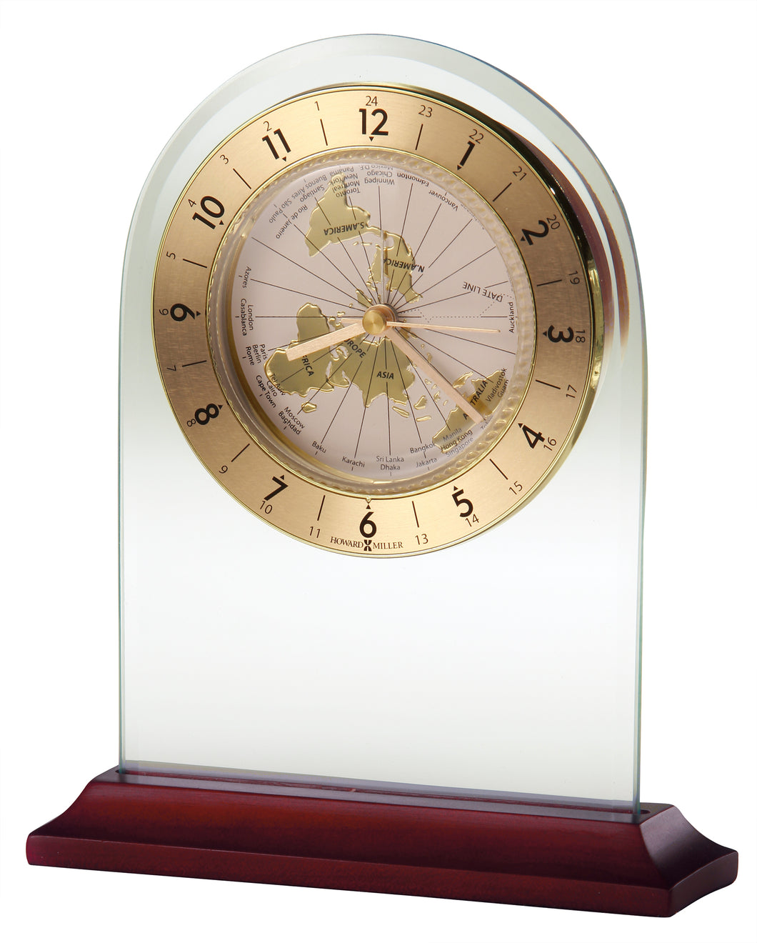 World Time Arch Alarm Clock